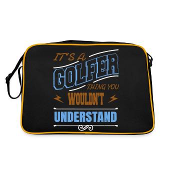 Caniche Dog Lover Birthday Gift Idea Bday - Sac Retro - noir/or - Dos