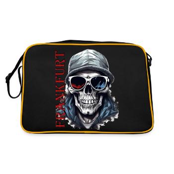 Frankfurt Design pour les ultras et les fans de Francfort - Sac Retro - noir/or - Dos