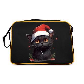 Souhaits de moustache - Sac Retro - noir/or - Dos