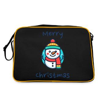 Bonhomme de neige - Sac Retro - noir/or - Dos