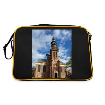 Nieuwe Kerk à Haarlem, Pays-Bas (Pays-Bas) - Sac Retro - noir/or - Dos