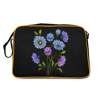 Flowers - Retro Bag - black/gold - Back