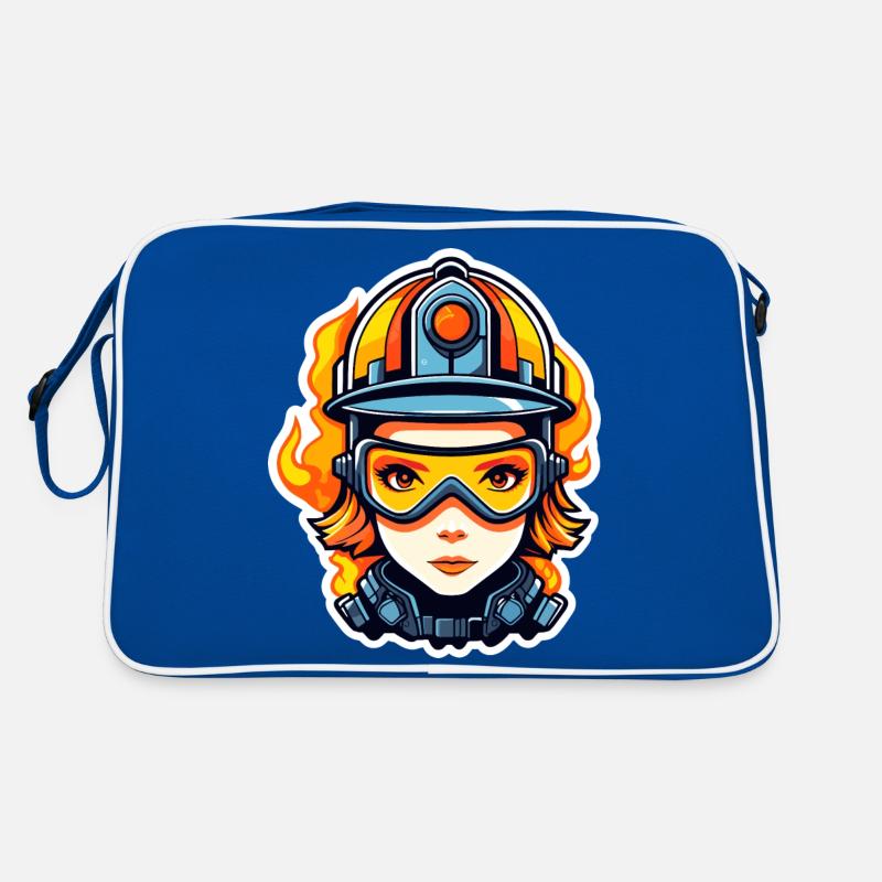 Dessin de pompier Sac Retro
