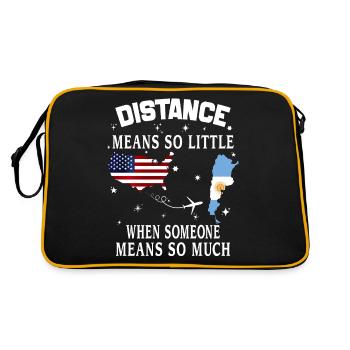 Distance Means So Little When Someone Means So Muc - Sac Retro - noir/or - Dos