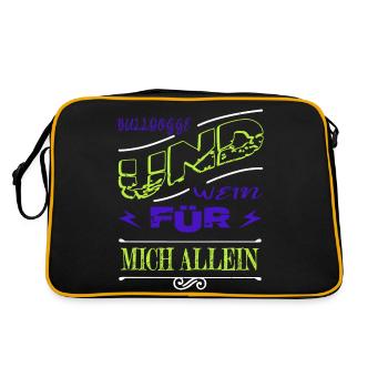 Great Dane Doggie Egalite Wine Spritzer Puppy Bday - Retro Bag - black/gold - Back