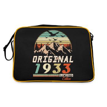 1933 vintage anniversaire rétro vintage cadeau - Sac Retro - noir/or - Dos