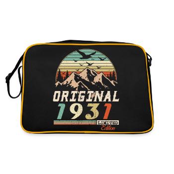 1931 vintage anniversaire rétro vintage cadeau - Sac Retro - noir/or - Dos