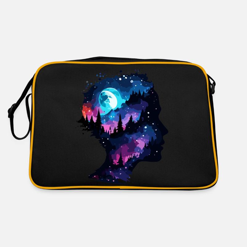 Silhouette / Forest / Portrait / Trees / Person Retro Bag