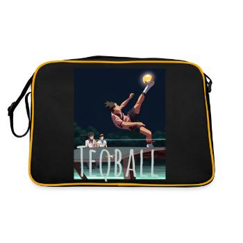Teq,Sport, Graffiti, anime, illustration - Retro Bag - black/gold - Back