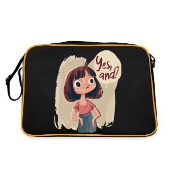 Yes and? So what! - Retro Bag - black/gold - Back