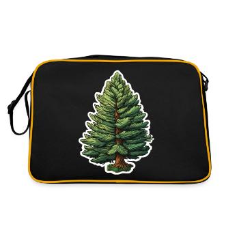 Fir Single Tree - Retro Bag - black/gold - Back