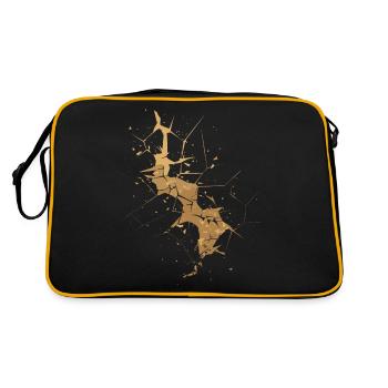 Kintsugi Kintsukuroi imparfait Art japonais Wabi S - Sac Retro - noir/or - Dos