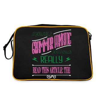Author Anniversary Bday Bicycle Novelist Sayings - Retro Bag - black/gold - Back