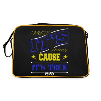 computer language geek humor - Retro Bag - black/gold - Back