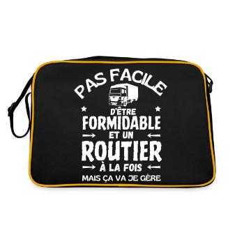 FORMIDABLE ROUTIER - Sac Retro - noir/or - Dos