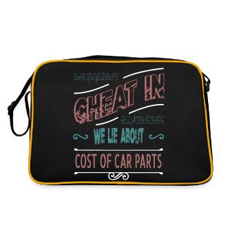 cool marriage therapist super - Retro Tasche - Schwarz/Gold - Hinten