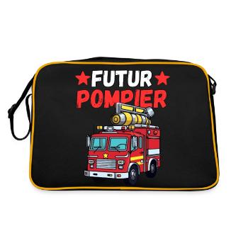 Future Firefighter - Retro Bag - black/gold - Back
