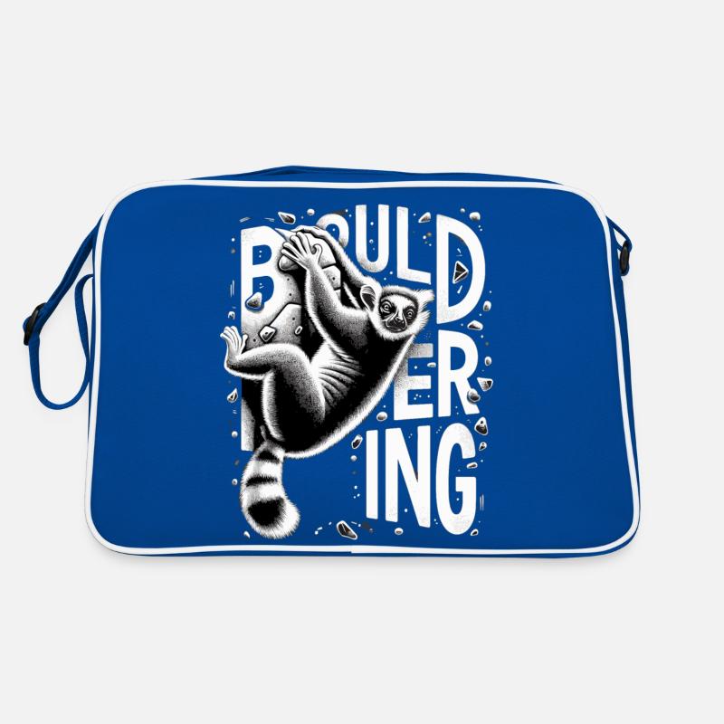 Cadeau d’escalade de lémurien de bloc Sac Retro