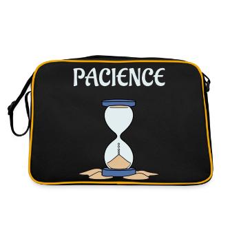 Sablier pacience - Sac Retro - noir/or - Dos
