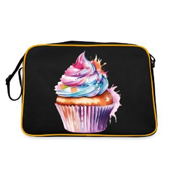 cupcake - Retro Bag - black/gold - Back