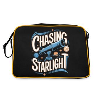 Telescope Astronomy Astrophotography - Retro Bag - black/gold - Back