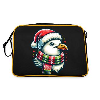 Moin Seagull Christmas - Retro Bag - black/gold - Back