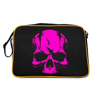 Crâne rose Crâne - Sac Retro - noir/or - Dos