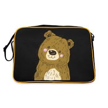 Ourson - Sac Retro - noir/or - Dos