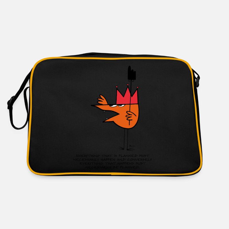 Everything that is planned ... (English version) - Retro Bag - black/gold
