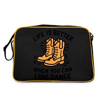 L’amour western sur la piste de danse - Sac Retro - noir/or - Dos