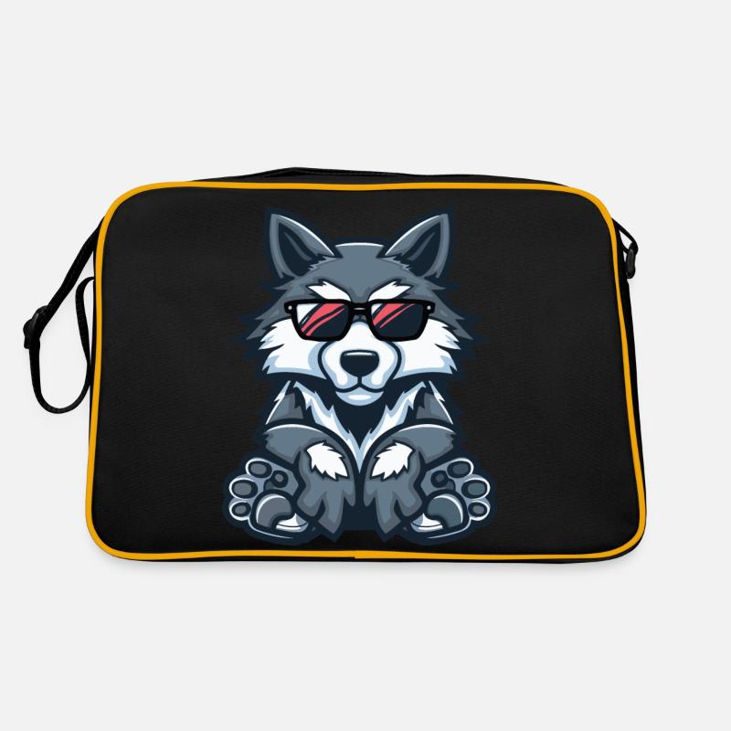 Loup Bande Dessinée Cool Sac Retro