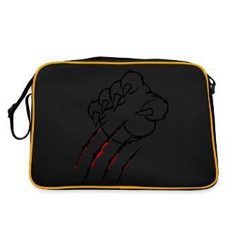 Griffes d’animaux - Sac Retro - noir/or - Dos