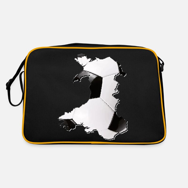 Wales map frames real football Retro Bag