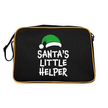 Santa's Little Helper - Retro Bag - black/gold - Back