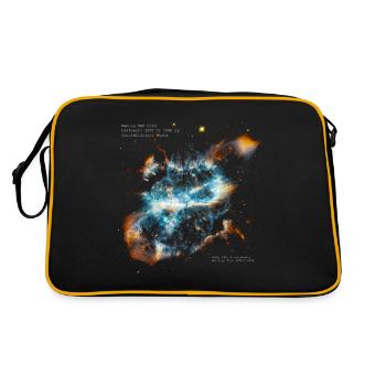 Nebula NGC 5189 - Retro Bag - black/gold - Back