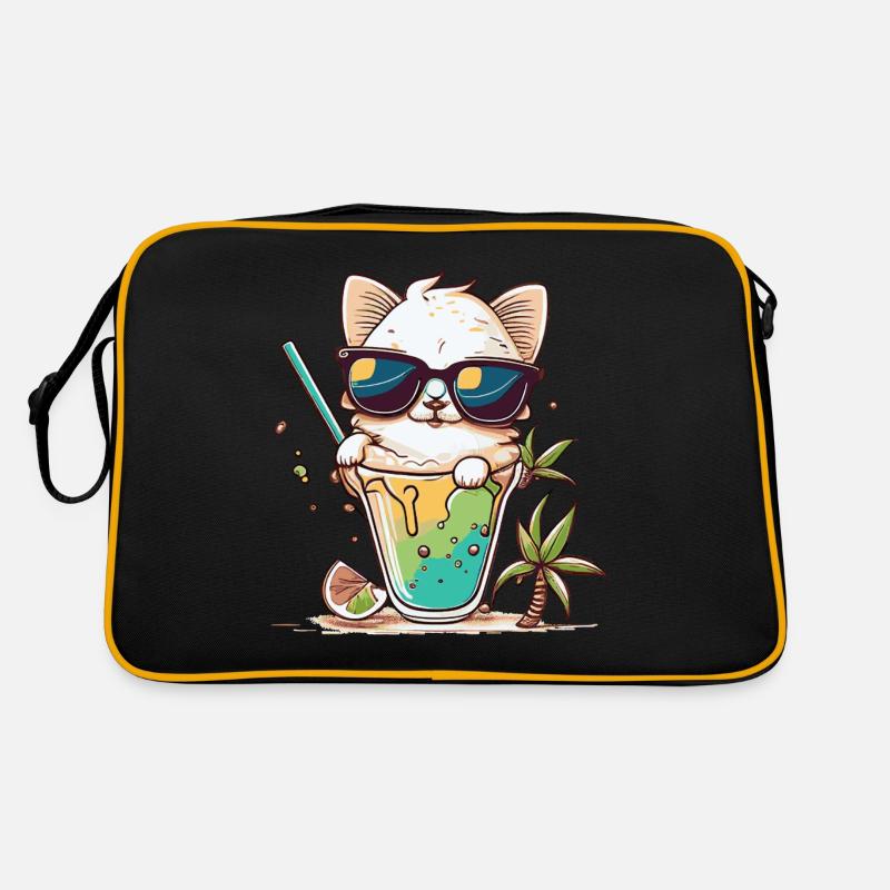 Le chat le plus cool de la plage Sac Retro
