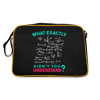 Physique Math Formule Blague - Sac Retro - noir/or - Dos