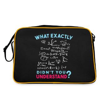 Physique Math Formule Blague - Sac Retro - noir/or - Dos