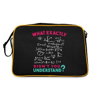 Physique Math Formule Blague - Sac Retro - noir/or - Dos