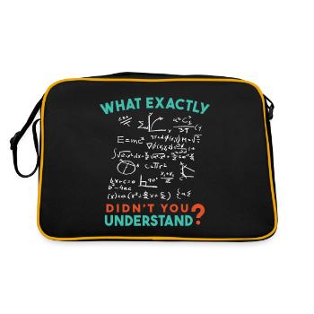 Physique Math Formule Blague - Sac Retro - noir/or - Dos