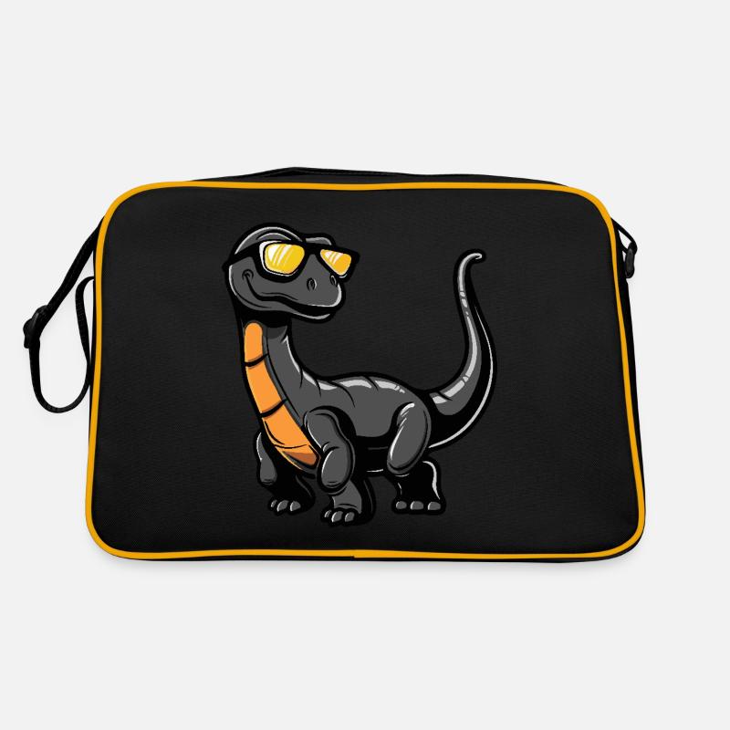 Dinosaurier brontosaurus Cool Comic Retro Tasche