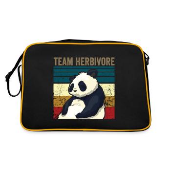 ÉQUIPE VINTAGE HERBIVORE - Sac Retro - noir/or - Dos