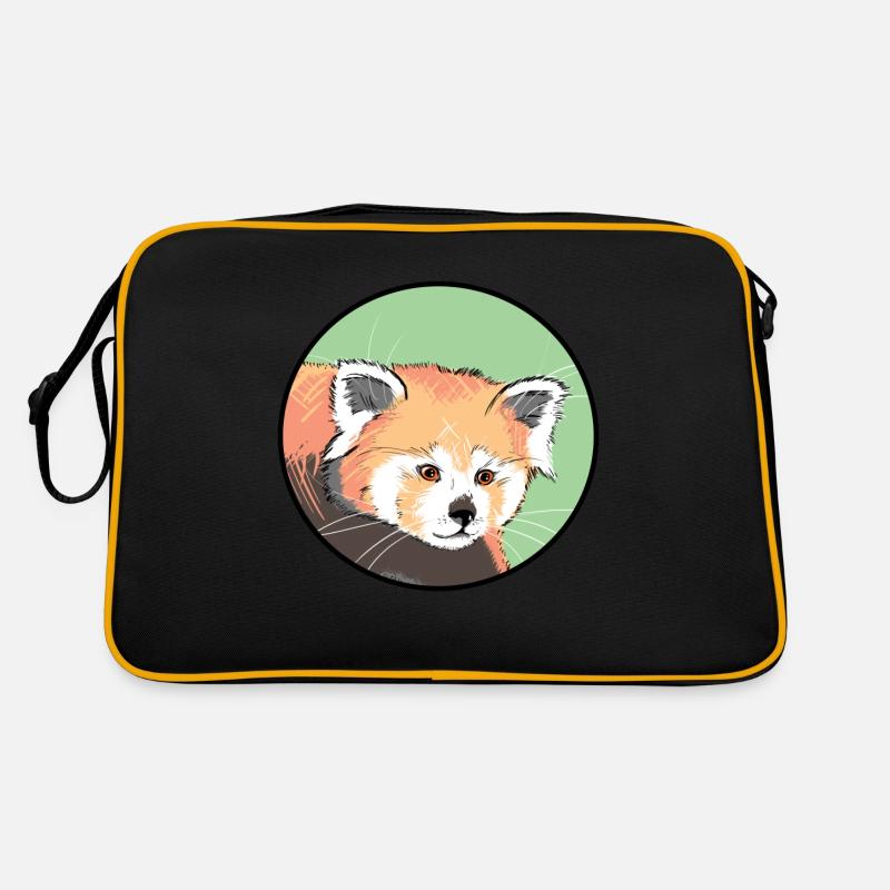 Red panda wore Retro Bag