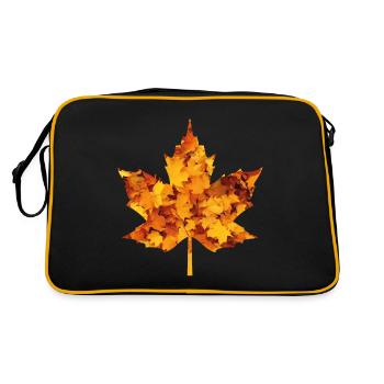 Feuille d’érable - Sac Retro - noir/or - Dos