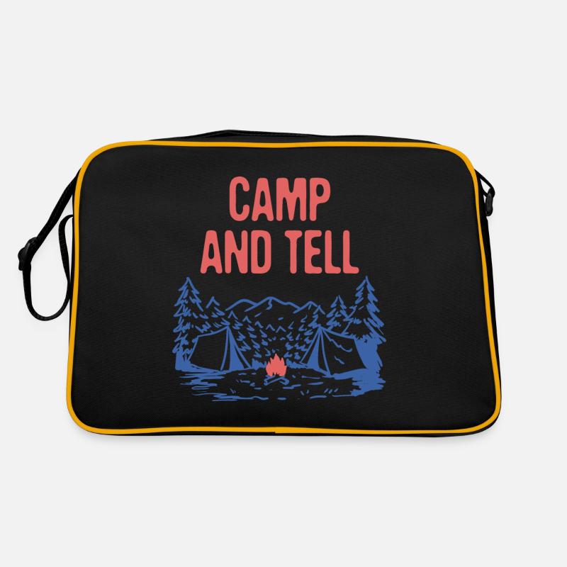 Campez et parlez à camping Amis Camper Buddy Sac Retro