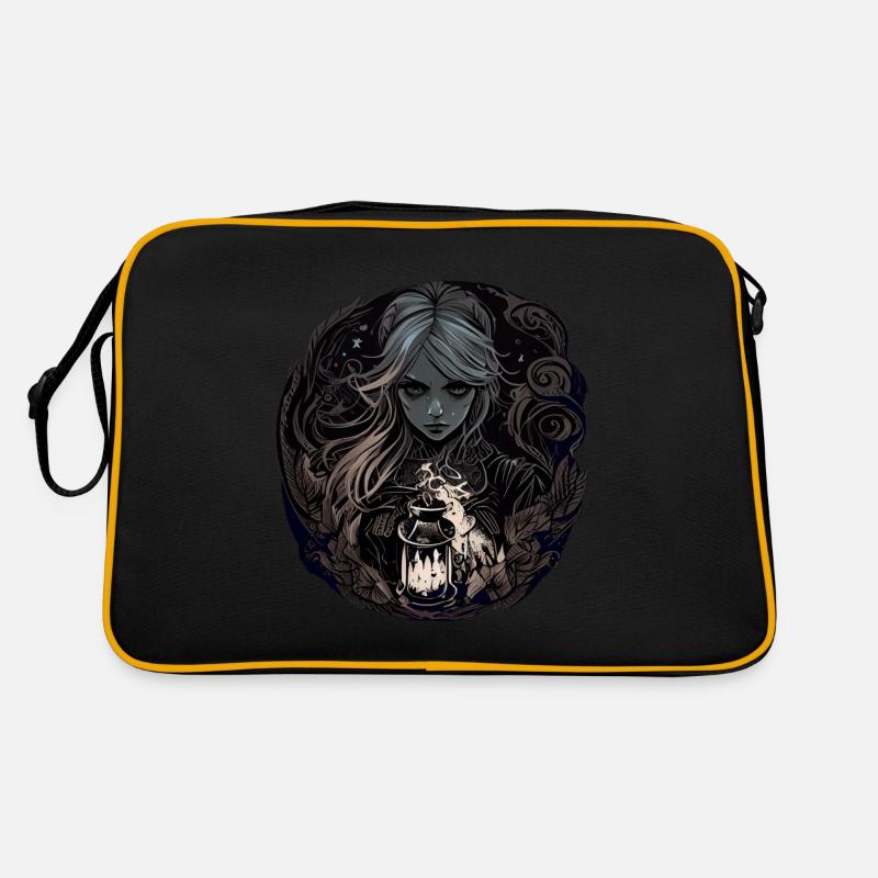 Düstere wunderschöne Hexe / Wicca Retro Tasche