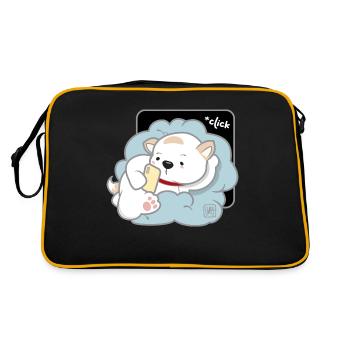Chien Coréen - Style Japonais 03 - Sac Retro - noir/or - Dos