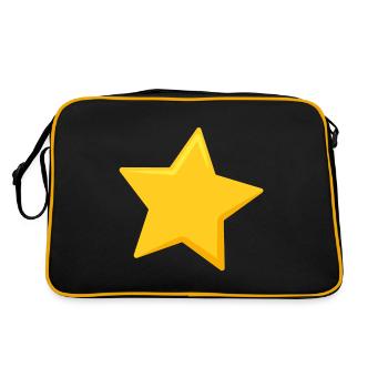 Étoile - Sac Retro - noir/or - Dos
