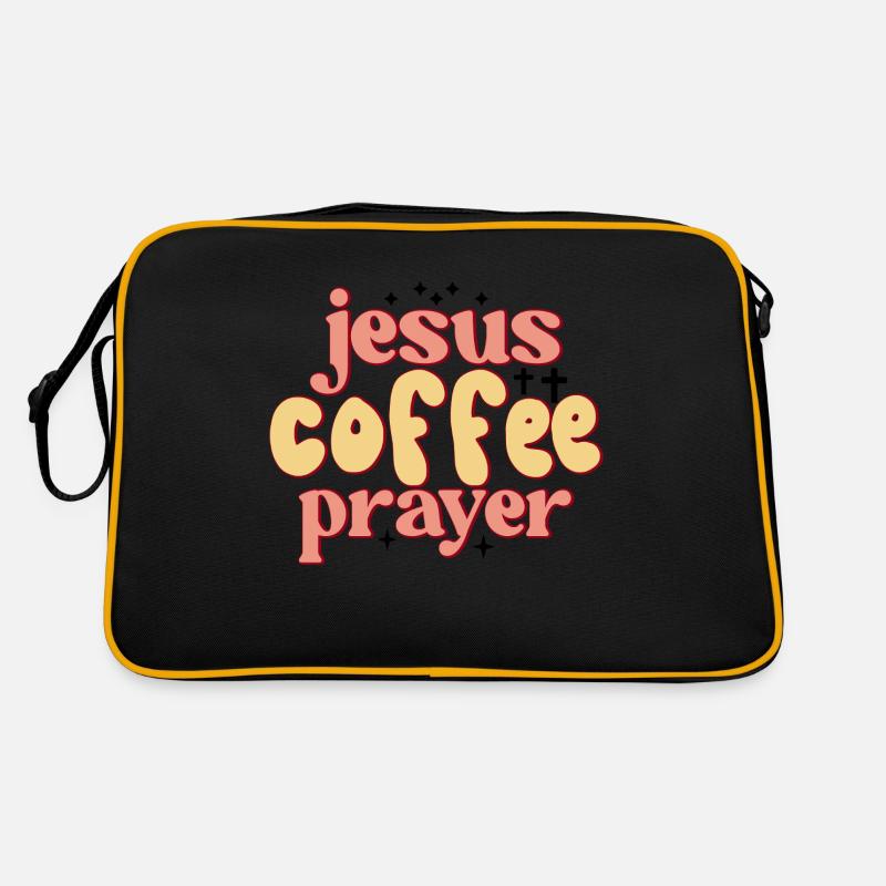 Jesus, Coffee, Prayer Retro Bag