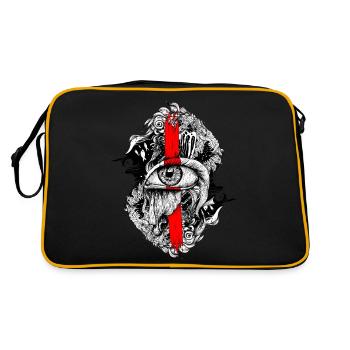 Deuxième oeil océan - Sac Retro - noir/or - Dos